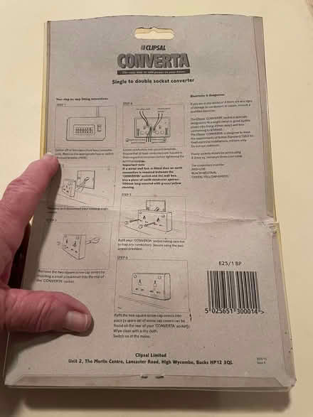 Photo of free Double socket converter kit (Woodley RG5) #2