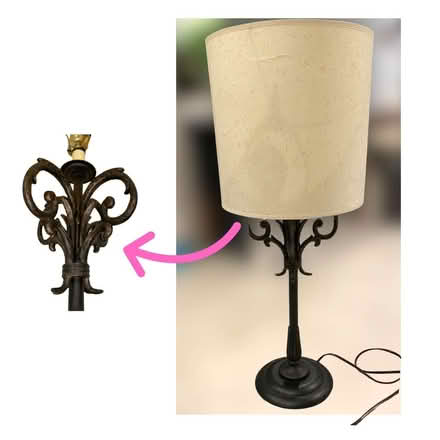 Photo of free Wrought Iron Table Lamp (H St. Corridor) #1