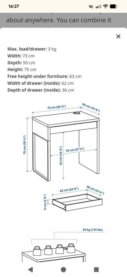 Photo of free Ikea Micke Desk (Surbiton KT6) #2