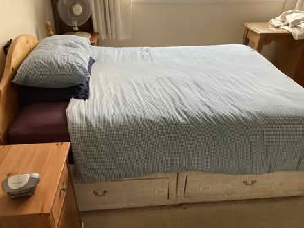 Photo of free Double bed and bedding (sheets, duvet etc) (Brentwood CM15) #1