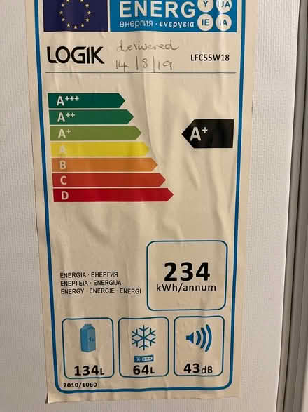 Photo of free Logic fridge freezer (West Twerton BA2 1LZ) #4