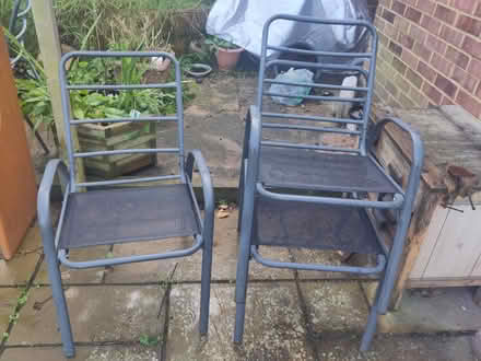 Photo of free 3 metal garden chairs (Bexhill old town, TN40) #1