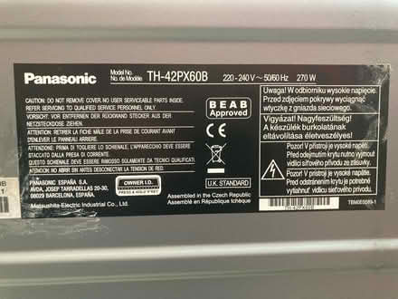 Photo of free Panasonic TV (Chelmsford. CM2) #2