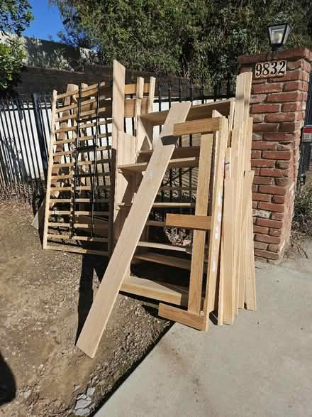 Photo of free Twin wooden loft bed (Chatsworth) #2