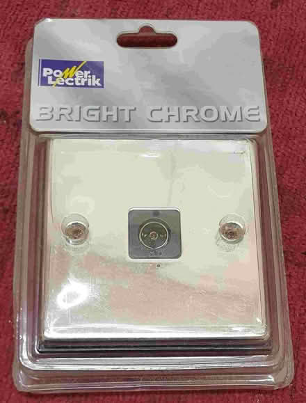 Photo of free Polished Chrome Coaxial TV Socket (Rishworth HX6) #1