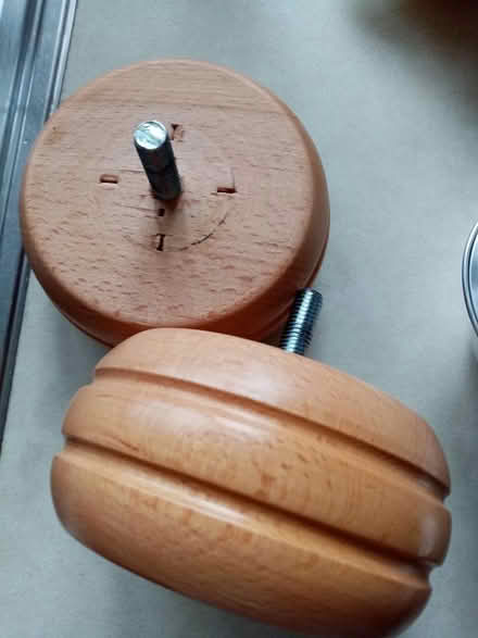 Photo of free 2 x Solid wood feet for Sofa/Chair (WA5 2LH) #1
