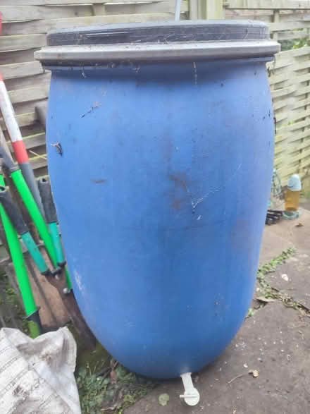 Photo of free Blue plastic barrel (BS39 4BH) #1
