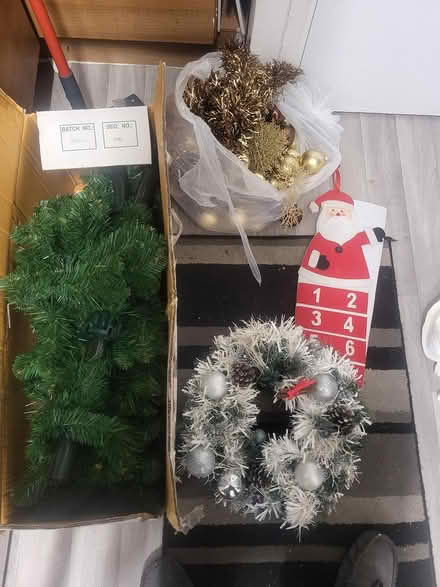 Photo of free 7ft dark green Christmas tree (WV11) #1