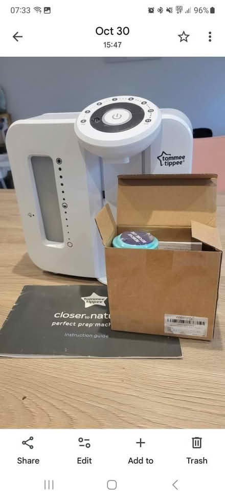Photo of free Tommee Tippee Prep Machine (Streatham Common) #1