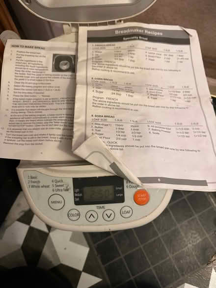 Photo of free Electric Bread maker (Reading RG1) #4