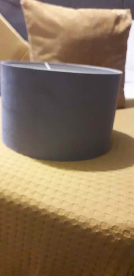 Photo of free grey velvet lampshade (wyberton) #1