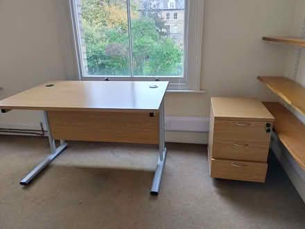 Photo of free desk and under desk drawer (Jericho OX1) #1