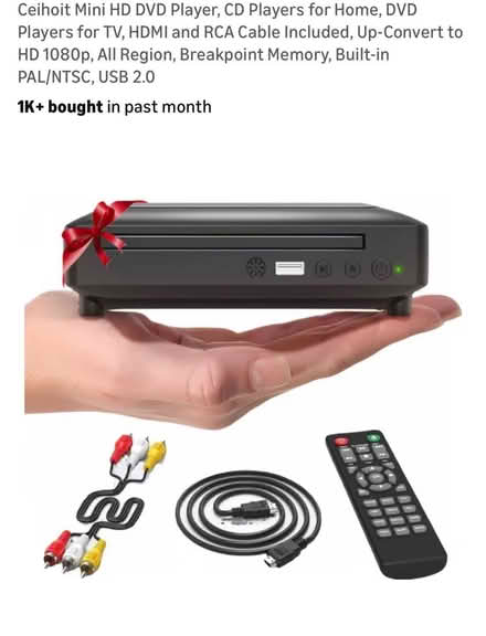 Photo of free Portable DVD player (wethersfield) #1