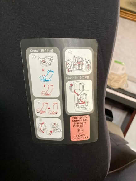 Photo of free Halfords Car seat (CR0) #2