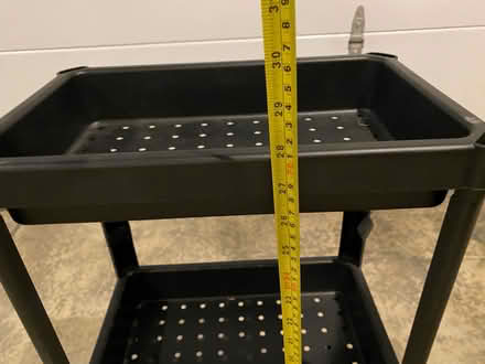 Photo of free 3 tier plastic shelving unit (Lawrence Expy and Hwy 280) #1