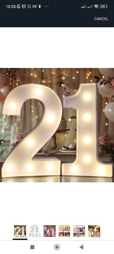 Photo of 21 light up numbers (Allerton L18) #1