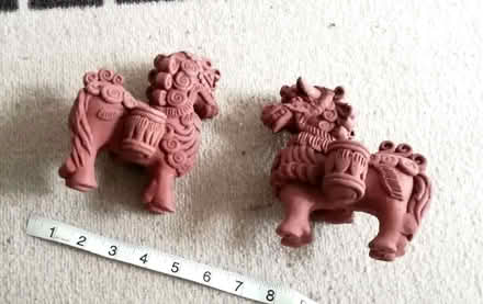 Photo of free A pair of pottery horses? Llamas? (Brookvale RG21) #1