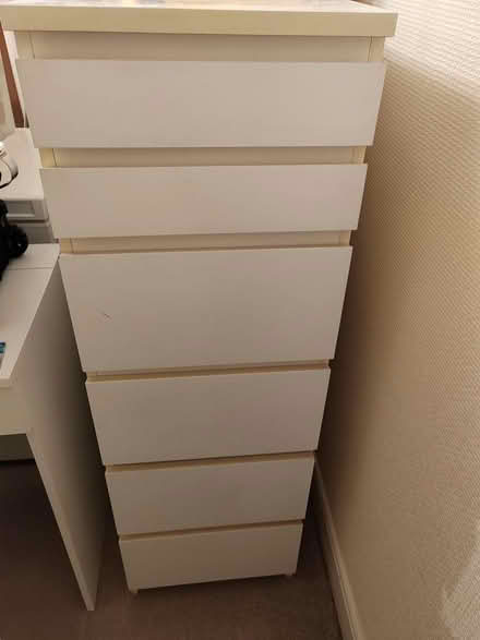 Photo of free Tall white Ikea cabinet with mirror (NE10 0XP) #1