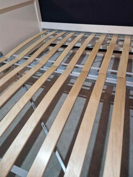 Photo of free IKEA Double bed frame (no mattress) (Up Hatherley GL51) #4