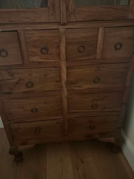 Photo of free Display cabinet in dark wood. (Potten End HP4) #3