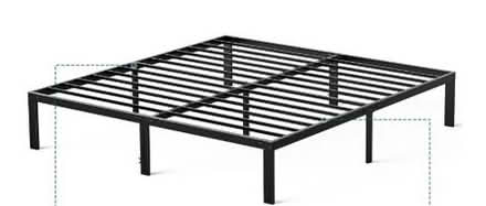 Photo of free FULL size Metal Platform bed frame #1