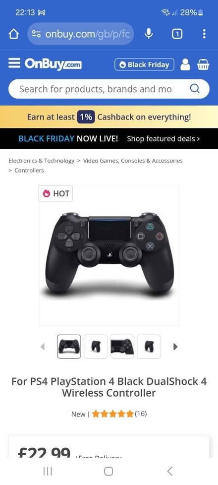 Photo of Ps4 wireless controller (Lincoln LN2) #1