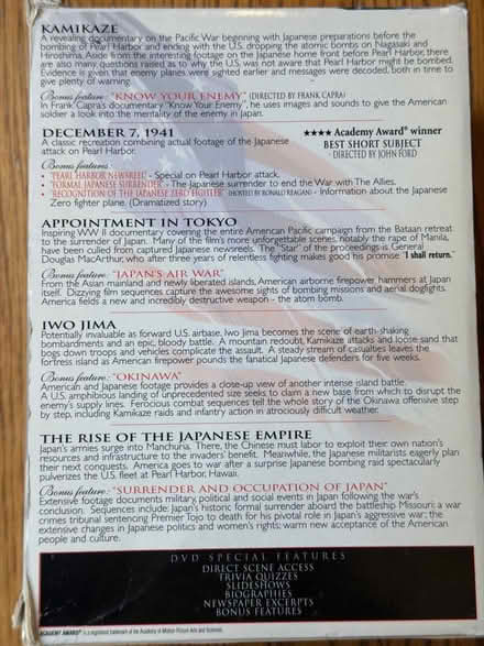 Photo of free "Pearl Harbor" Boxed Set - 5 DVDs (Darien - near 75th x Cass Ave.) #2