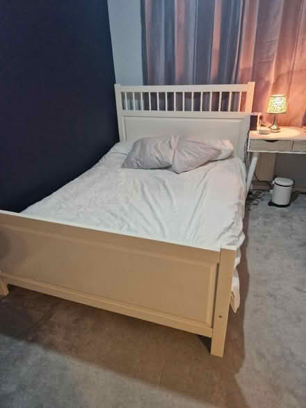 Photo of free IKEA Double bed frame (no mattress) (Up Hatherley GL51) #1
