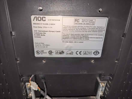 Photo of free Monitor (E14 Isle of Dogs) #1