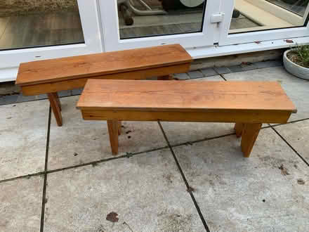Photo of free Small wooden benches (Lexden, CO3) #1