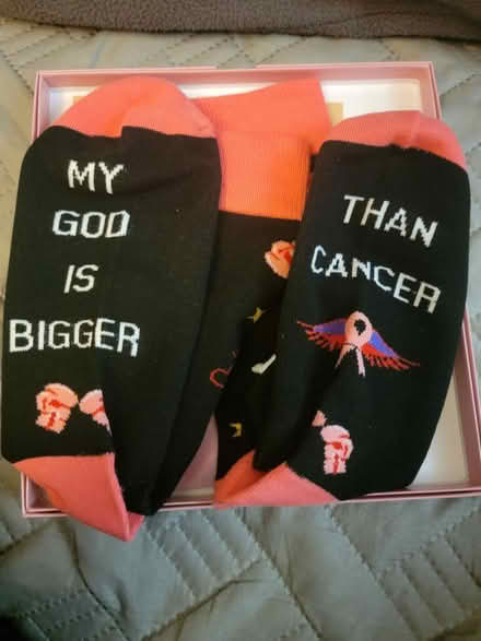 Photo of free Cancer socks (Melrose near Wyoming Cemetery.) #1