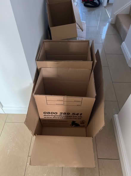 Photo of free Cardboard boxes x 4 (PE28) #1