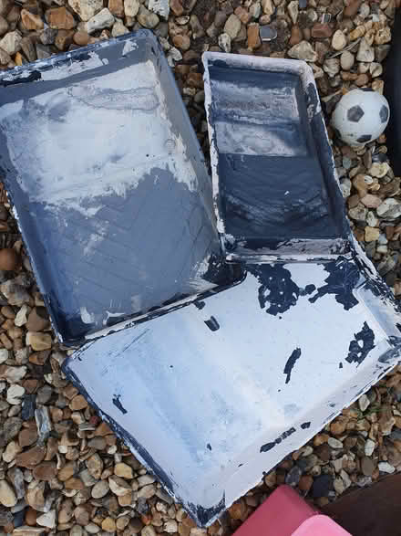 Photo of free Old decorators paint trays (RG23 Winklebury) #1