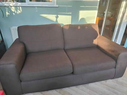 Photo of free Brown two seater sofa (Derby DE24) #1