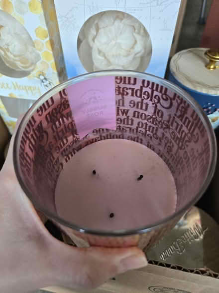 Photo of free Box full of used candle (Castle Hills North) #2