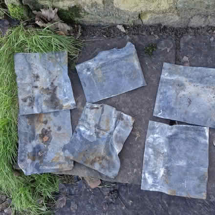 Photo of free 6 x bits of roof lead (Owlpen GL11) #1