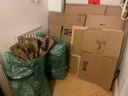 Photo of free Empty cardboard boxes and wrap (Hackney Wick E9) #1