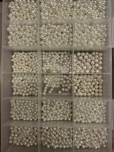 Photo of free small faux pearl beads (midtwn) #1
