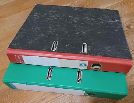 Photo of free 2 lever arch files, A4, good working order (Oxford OX2) #1