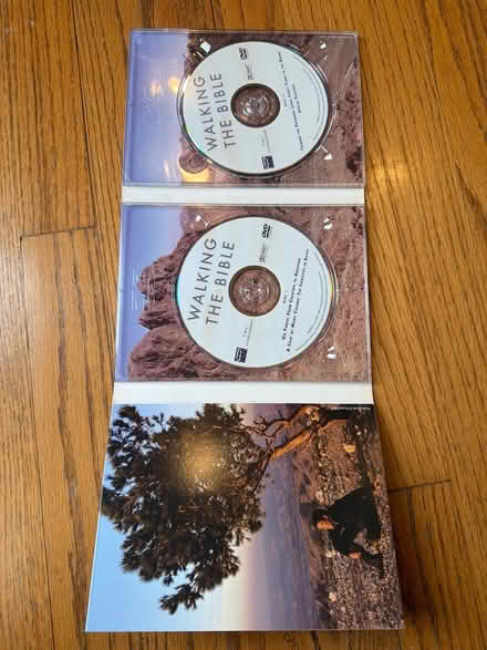 Photo of free "Walking the Bible" 2-Disc DVD set (Darien - near 75th x Cass Ave.) #4
