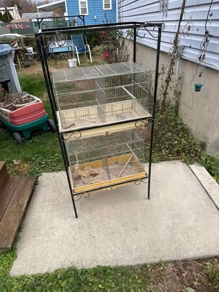 Photo of free Bird cages with rack (Prospect Park) #2