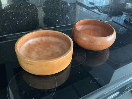 Photo of free 2 Wooden fruit/salad bowls (Appleton OX13) #1