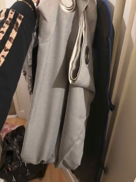 Photo of free Grey linen curtains (AL1) #1