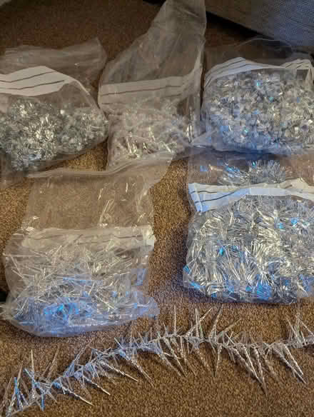 Photo of free Christmas tree decorations silvers (Lower Penwortham PR1) #2