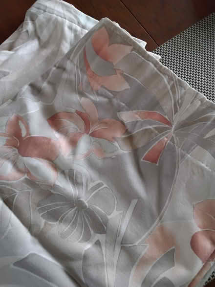 Photo of free Single unlined curtain beige/rust (Eastcote HA4) #1