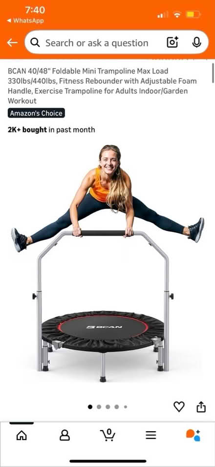 Photo of free Mini Trampoline (No Handle Bars) (West Hollywood) #1