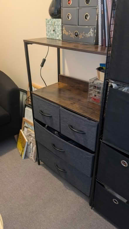 Photo of free dark wood fabric dresser (Galleons Reach E16) #2