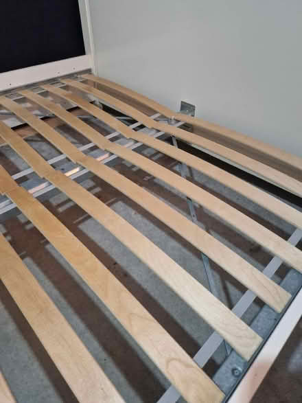 Photo of free IKEA Double bed frame (no mattress) (Up Hatherley GL51) #3
