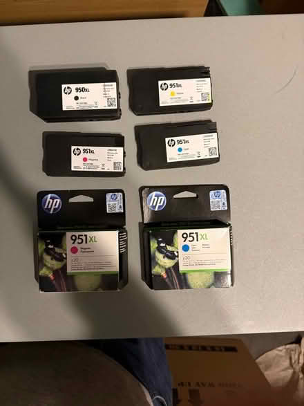 Photo of free HP printer cartridges. Some new. Some used. (Lower Earley RG6) #1