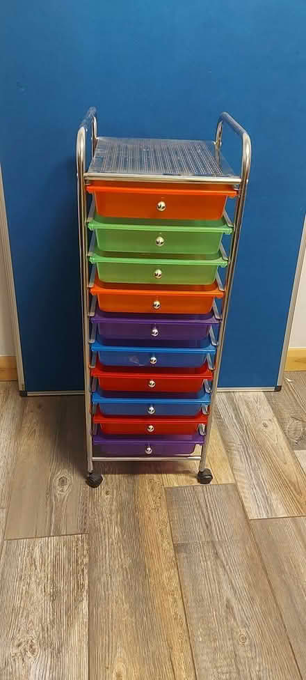 Photo of free 10 drawer colourful storage trolley (Hastings TN34) #3